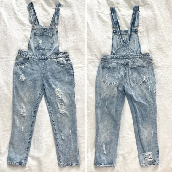 Forever 21 Ripped Overalls - Picture 3 of 11